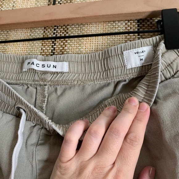 Pacsun Cargo Shorts Pull On Bottoms Brown Khaki Men’s Size M - Picture 2 of 3